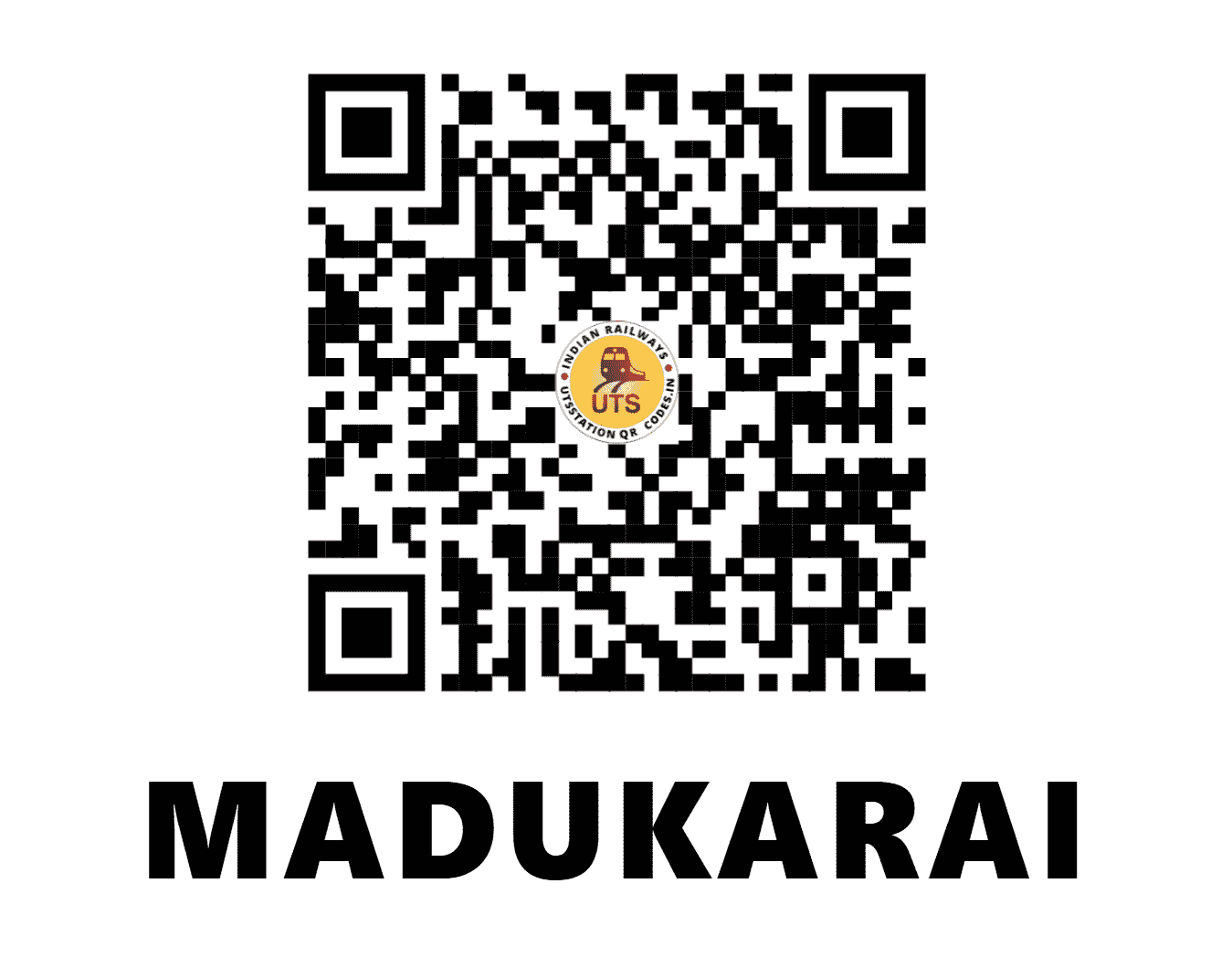 UTS QR Code for MADUKARAI - MDKI - SR (TAMIL NADU)